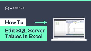 How To Edit SQL Server Tables In Excel [upl. by Alletsyrc]