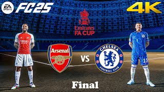 FC 25  Arsenal vs Chelsea Ft Sancho Sterling  FA Cup Final  4K [upl. by Bruni]