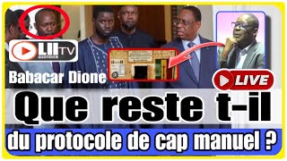 Direct LES VENDREDIS DE BABACAR DIONE THÈME QUE RESTE TIL DU PROTOCOLE DE CAP MANUEL [upl. by Ahsilrak]