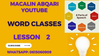 AfSomaali ku baro Eight part speech  lesson 2 [upl. by Acinod911]