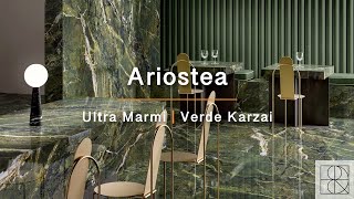 Ariostea  Ultra Marmi  Verde Karzai  Gepolijst Modern Marmer Look Keramiek Vloertegels Wand [upl. by Thurber]