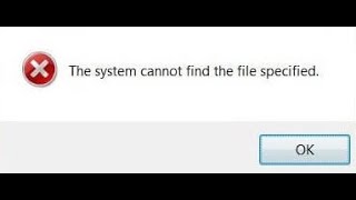 Erro sistema não consegue encontrar o arquivo especificado FIXAR [upl. by Colt]
