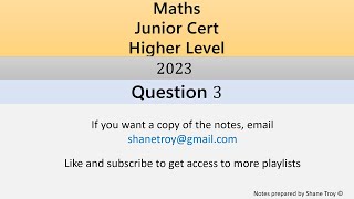 2023 JC HL Question 3 [upl. by Standing411]