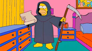 Homero es la Muerte CASITA DEL TERROR LOS SIMPSONS CAPÍTULOS COMPLETOS [upl. by Sarson292]