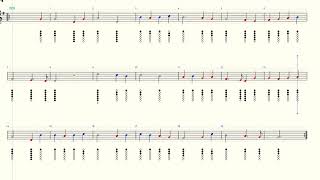 Oh Come All Ye Faithful  Christmas  Tin Whistle  Play Along Tab Tutorial [upl. by Tiler]