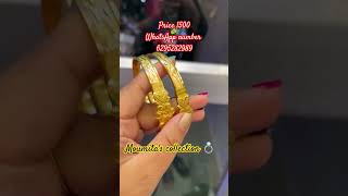 1gmGoldplated bangles booking number 6295282989 moumitascollection1998 1gm gold 2gm jewelry [upl. by Asteria]