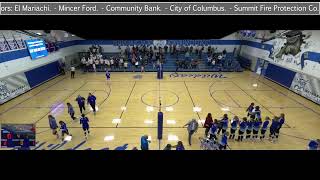 Columbus High School vs Danville High School Womens Varsity Volleyball [upl. by Lak506]