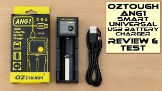 Oztough ANG1 USB Smart Battery Charger Review amp Test [upl. by Anileda676]