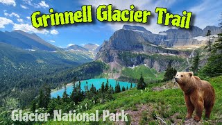 Grinnell Glacier Trail  Glacier National Parks Most Scenic Hike [upl. by Novla]