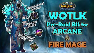 WOTLK PreRaid BIS for Mage Gearing priorities for badges dungeons and reps [upl. by Adnocahs]