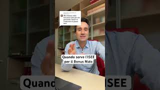 🛑QUANDO SERVE L’ISEE PER IL BONUS NIDO [upl. by Gitel]