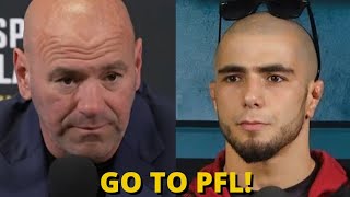 Dana White fires Muhammad Mokaev from UFC after terrible Manel Kape fight [upl. by Souvaine]