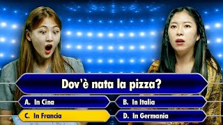 COREANI fanno il QUIZ SULL ITALIA  Quanto conoscono il nostro paese [upl. by Aninotna]