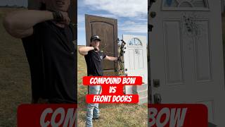 70 lb Compound Bow vs a Solid Wood Door and a Steel Exterior Door [upl. by Alek]