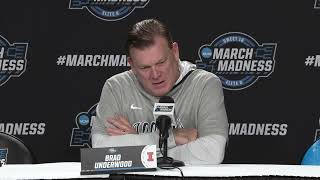 Sweet 16 pregame press conference Illinois coach Brad Underwood [upl. by Aro690]