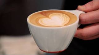 How to Make a Latte Art Heart  Perfect Coffee [upl. by Storfer]