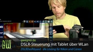 WLan Fernsteuerung für Nikon und Canon DSLR Kameras  gwegnerde [upl. by Ynogoham]