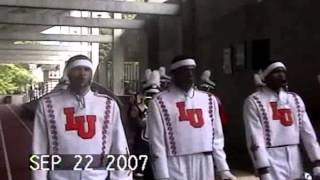 Langston University marching in vs Lincoln University 2007 [upl. by Grane389]