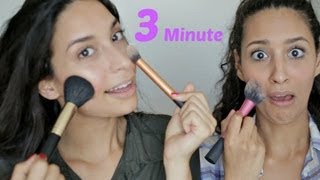 3 MINUTE MAKE UP CHALLENGE mit meiner SCHWESTER amp MAMA [upl. by Ettezzil]