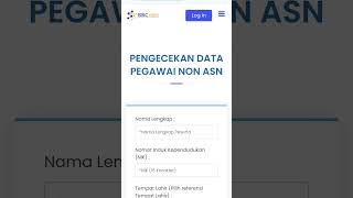 Cara Cek Data Pegawai Non ASN PPPK2024 ASN pegawainegerisipil [upl. by Utas]