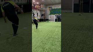 Footwork drills followed by diving shots Amazing exercise  goalkeepertraining goalkeeper [upl. by Llevra254]