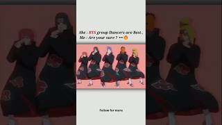 BTS vs Akatsuki viralshort viralreels bts akatsuki viraltiktok narutoshippuden anime dance [upl. by Rehptosirhc504]