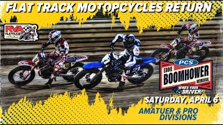 RVA FlatTrack sanctioned Eddie Boomhower Memorial race [upl. by Ahsikar]