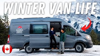 Van Life is so Magical in CANADA A snowy day 🇨🇦 [upl. by Caresa]