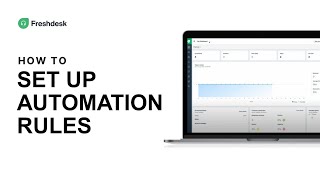 How to set up automation rules to support ticket creation in Freshdesk [upl. by Lovmilla]