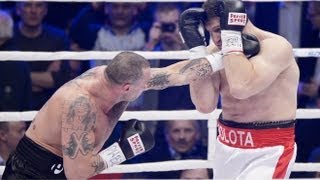 Przemysław Saleta vs Andrzej Gołota  NOKAUT 6RUNDA WYWIAD PO WALCE [upl. by Jerad121]