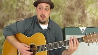 How to make your acoustic blues licks flow smoothly taught by Marty Schwartz [upl. by Marelda]