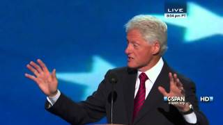 Bill Clinton speaks at the 2012 DNC CSPAN  Full Speech [upl. by Enyamert]