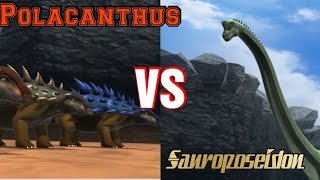 Polacanthus vs Sauroposeidon If Dinosaurs Could Talk Version  Special Battle Sneak Peek [upl. by Ganiats]