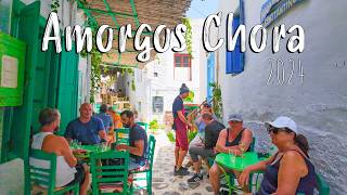 Amorgos Greece Chora easily could replace SANTORINI amp MYKONOS combined walking tour 4k drone [upl. by Bucher]