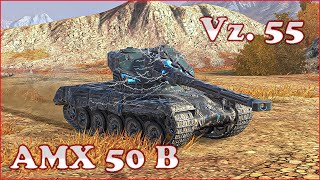 AMX 50 B Vz 55  WoT Blitz UZ Gaming [upl. by Tommie]