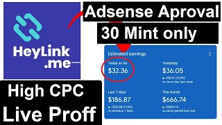 Heylink me Google AdSense  How To Earn Money From Heylink Online Earning in Pakistan by Adsense [upl. by Jezabelle]