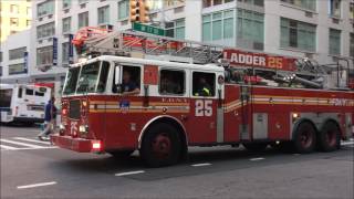 FDNY RESPONDING COMPILATION 52 FULL OF BLAZING SIRENS amp LOUD AIR HORNS THROUGHOUT NEW YORK CITY [upl. by Cleopatre]