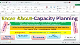 What is Capacity Planning CAP PLAN In Hindi Seq 1 [upl. by Stafani552]