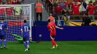 Serbie  Espagne My reactions and comments gameplay EA Sports FC 24 [upl. by Eesyak204]