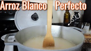 Arroz blanco PERFECTO Otra manera de cocinar arroz PERFECTO ahora solo lo hago así [upl. by Ekez]