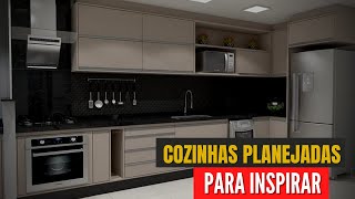 25 IMAGENS DE COZINHA PLANEJADA PARA INSPIRAR  LINDOS ARMÁRIOS PLANEJADOS [upl. by Newmann984]