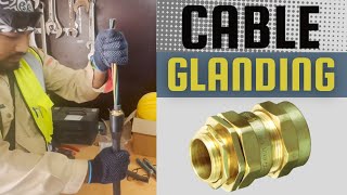 Electrical Cable Glanding with proper tools  Step by Step tutorial  4C25mmsq Armoured cable [upl. by Aetnahs]