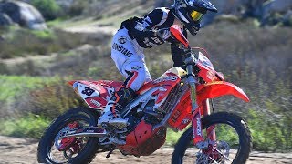 2007 Honda CRF450X Project Bike Riding Impression [upl. by Nettle591]