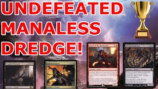 UNDEFEATED WITH NO MANA Legacy Manaless Dredge Combo Graveyard Combo MTG Trophy  50 [upl. by Enileuqkcaj]