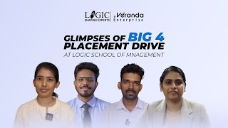 Glimpses  BIG 4 Placement Drive  Logic School of Management [upl. by Eelanej579]