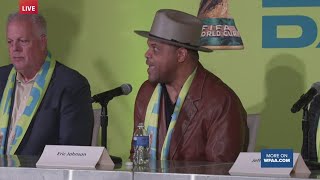 Dallas mayor Eric Johnson reacts to ATampT Stadium not getting the 2026 FIFA World Cup Final match [upl. by Hughes307]