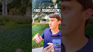 Fake translator prank funny pranks [upl. by Eimaj]