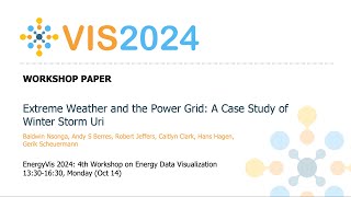 Extreme Weather and the Power Grid A Case Study of Winter Storm Uri  Fast Forward  VIS 2024 [upl. by Nosremaj]