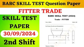 BARC Skill Test Question Paper  barcskilltestfitter  barcskilltest2024 [upl. by Greenwell145]