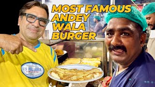 BEST FOOD STREET IN FAISALABAD IN SAMANABAD  ANDEY WALA BURGER  KULFA  PAA  PAKISTAN STREET FOOD [upl. by Kele]